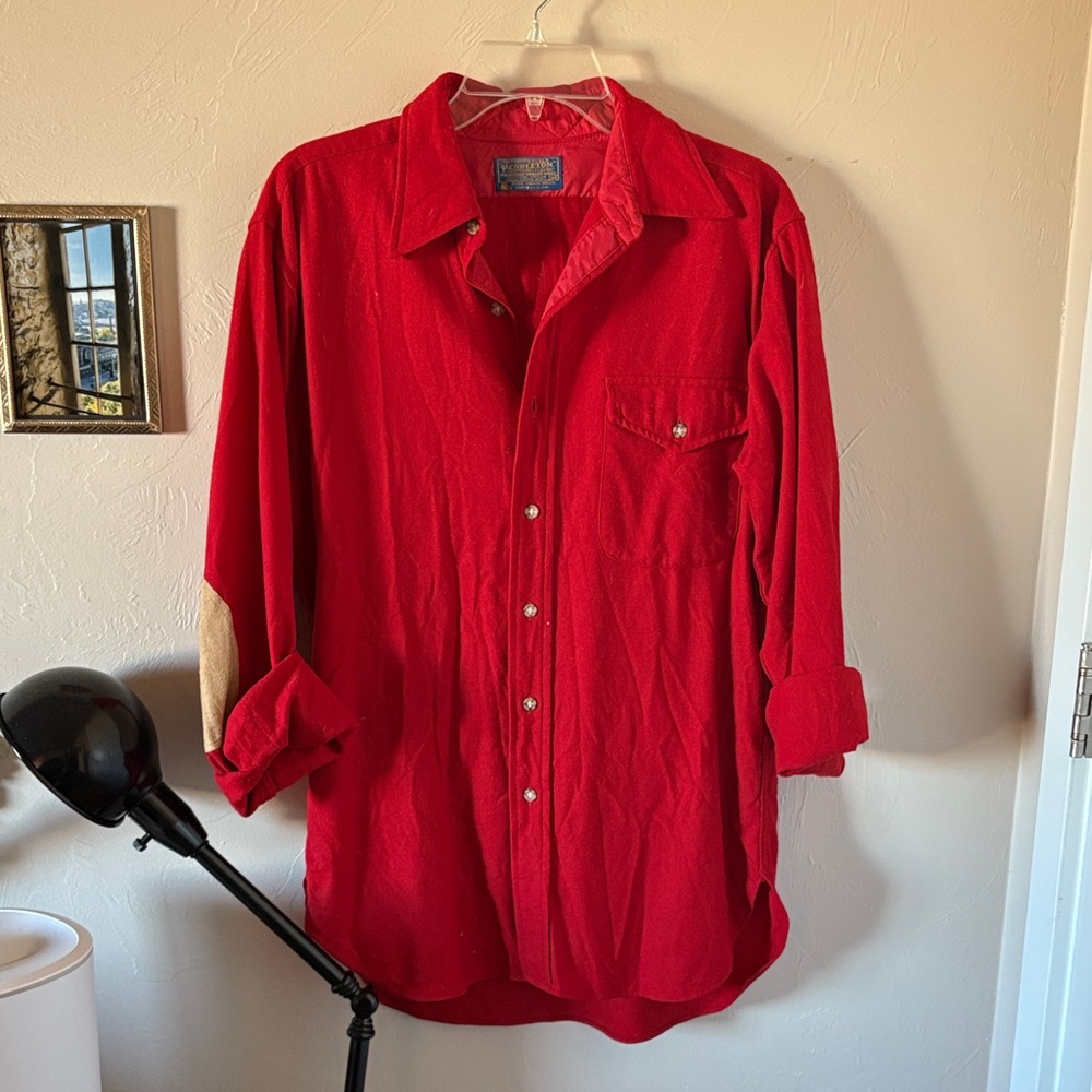 Pendleton Vibrant Red Wool Shirt